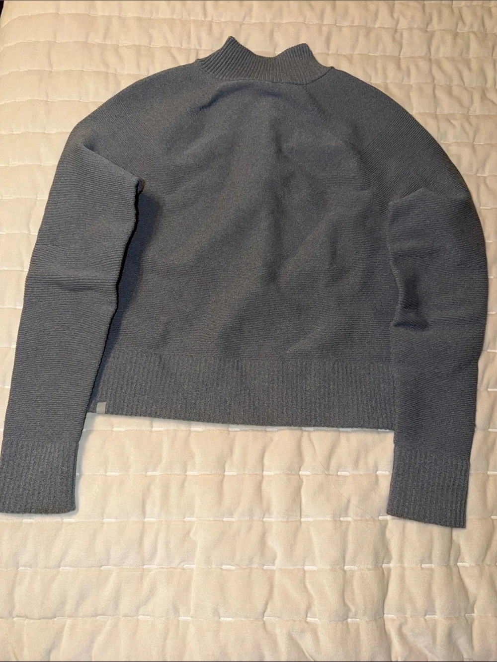 lululemon athletica all-around full zip sweater | rhino grey